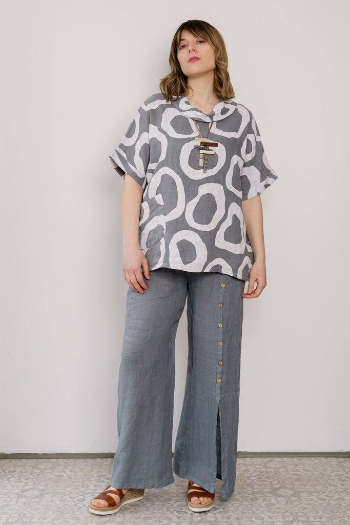 Emilia Cowl Top - Linen Luv - The Wardrobe