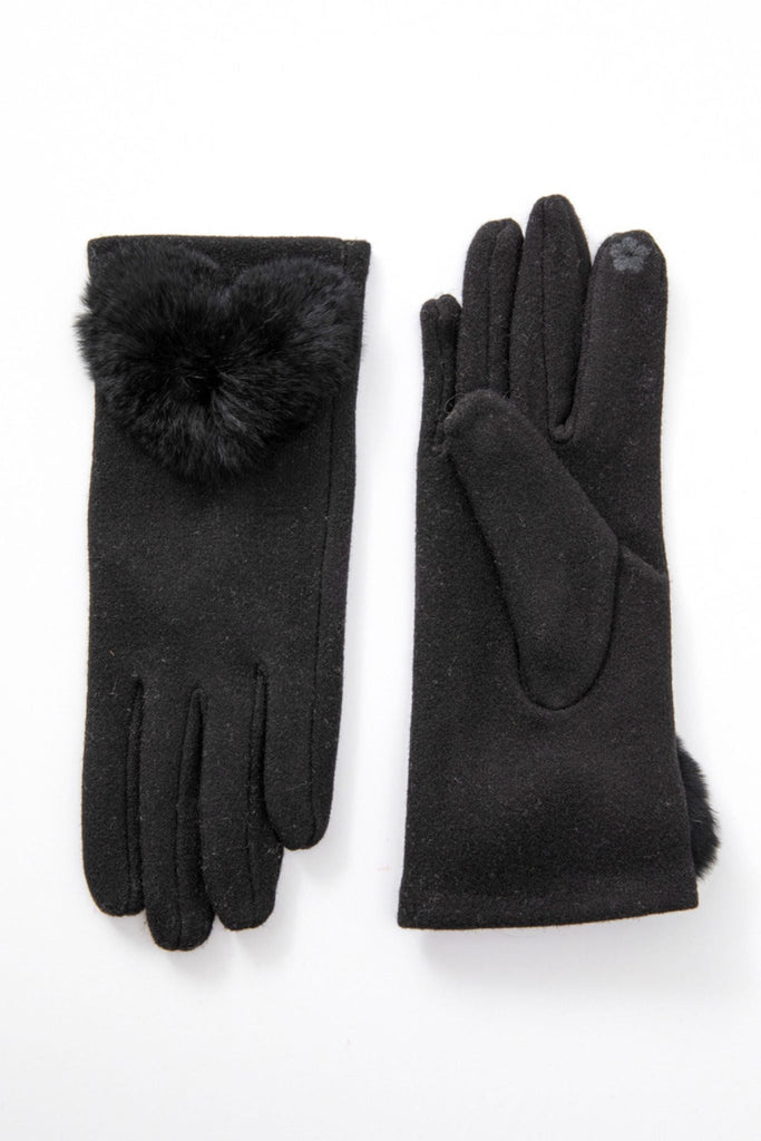 Faux Fur Heart Glove - The Wardrobe - The Wardrobe