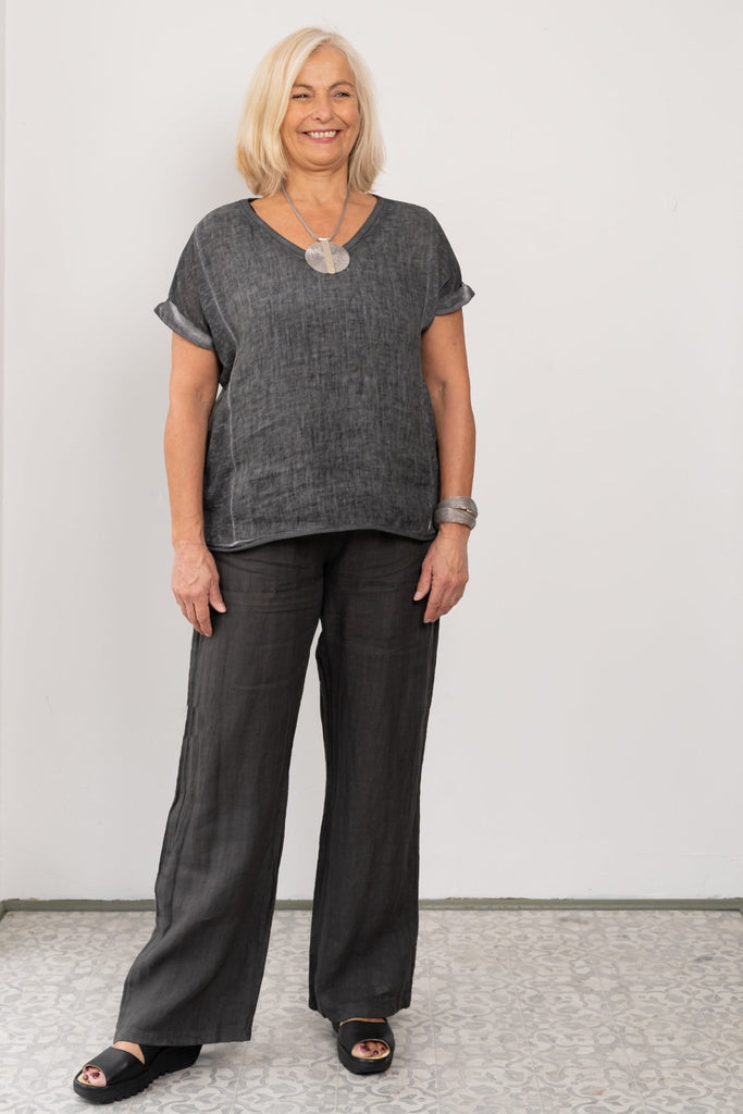 Fay Linen T-Shirt - M Made in Italy - The Wardrobe