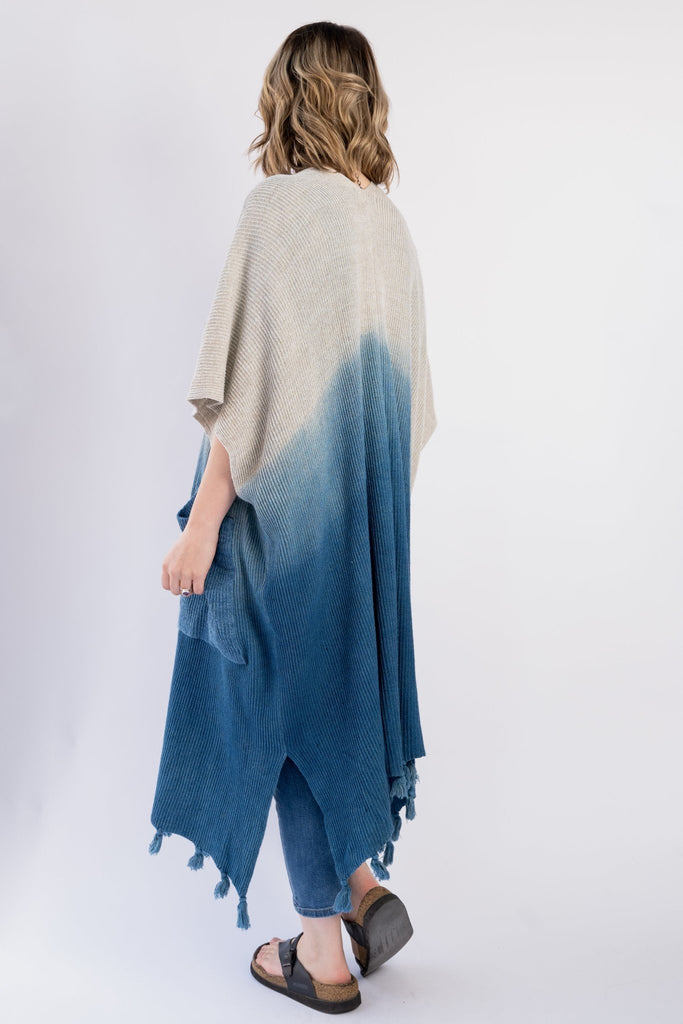 Faye Duster - Linen Knit - TJ Indigo - The Wardrobe