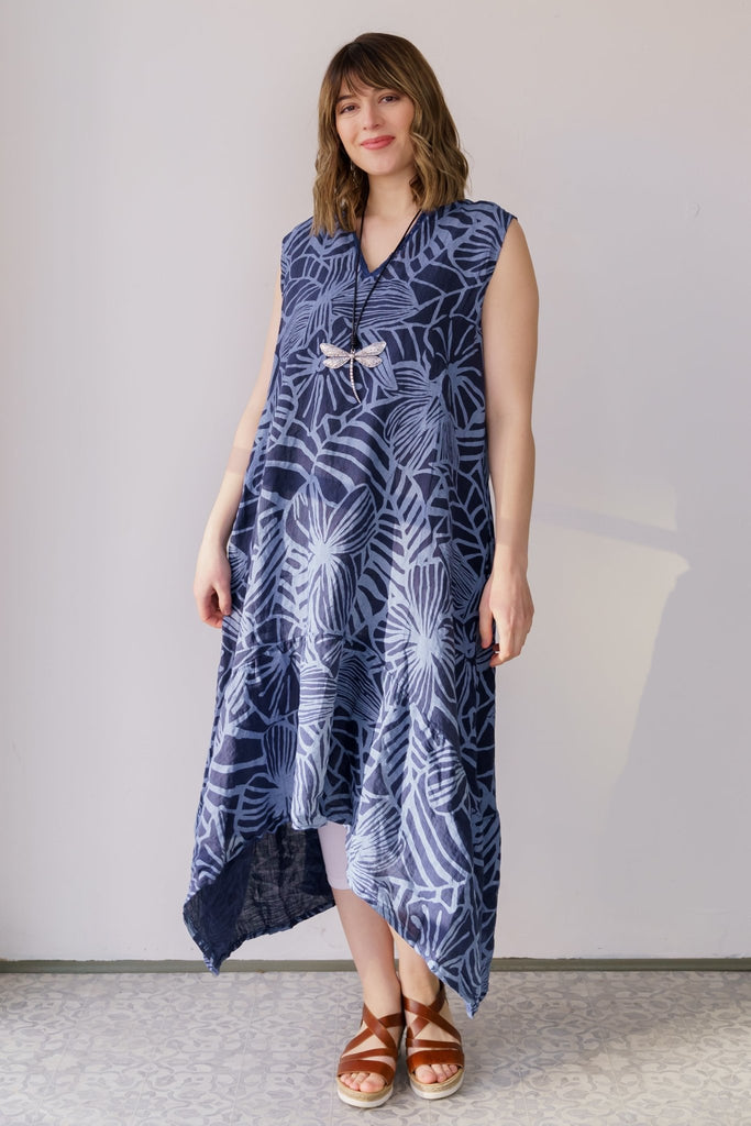Flora Linen Dress (One-Size) - Fashion Sense - The Wardrobe