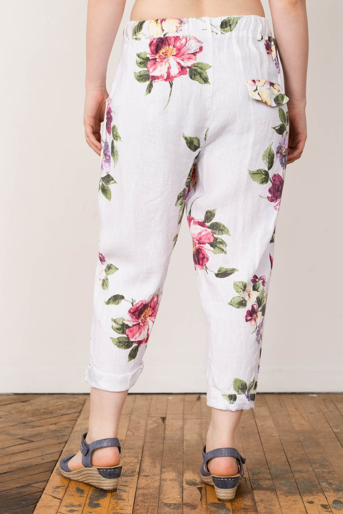 Floral Linen Pant - Fashion Sense - The Wardrobe