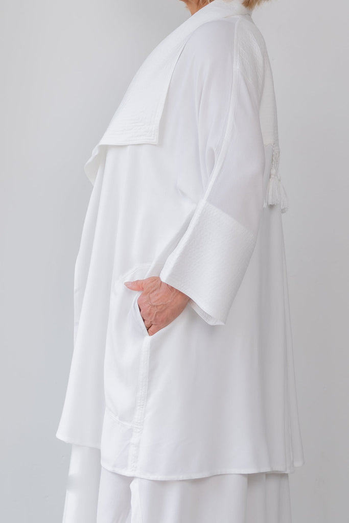 Fringe Jacket - White - Dairi - The Wardrobe
