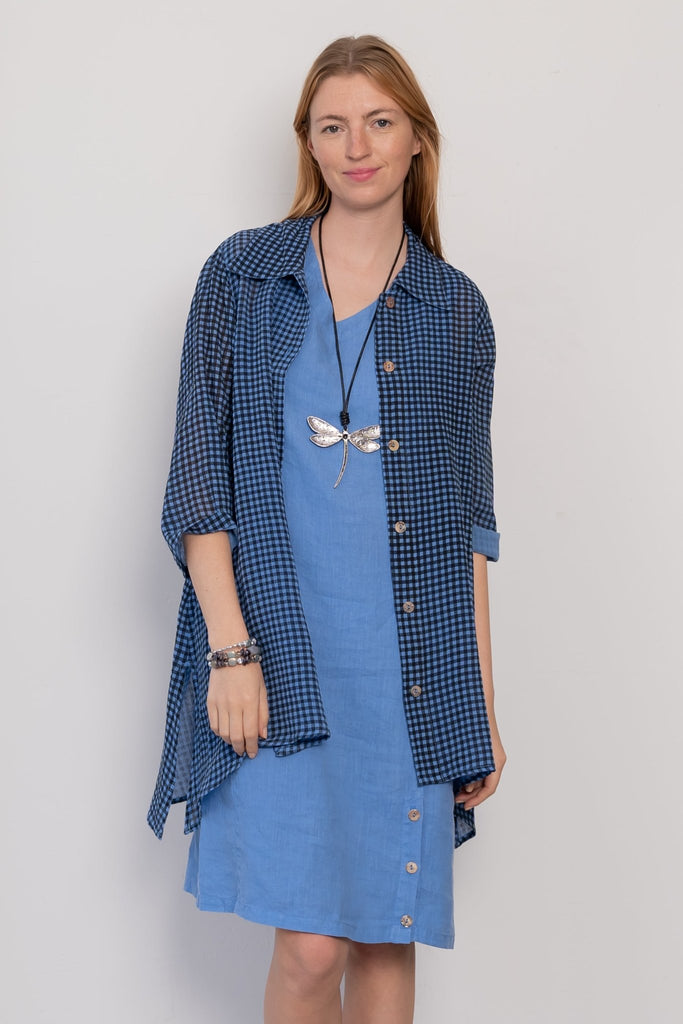 Gingham Shirt Tunic - CMC - Color Me Cotton - The Wardrobe
