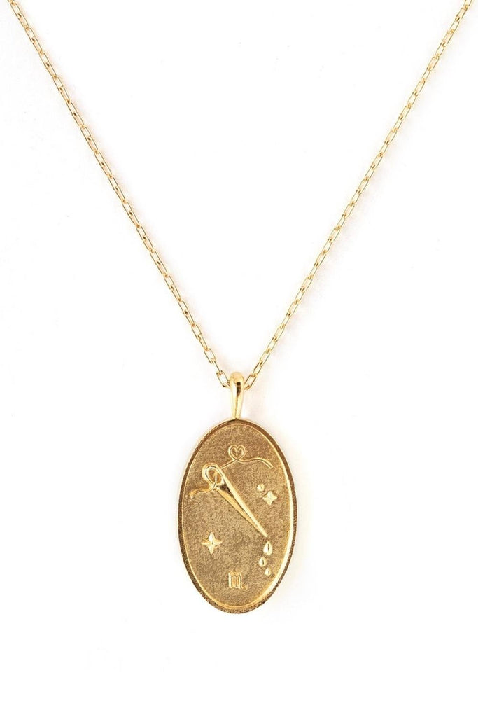 Gold Zodiac Necklace - WellDunn - The Wardrobe