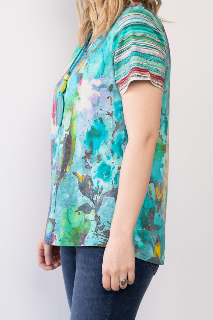 Kinsley Cotton Tee - Parsley & Sage - The Wardrobe