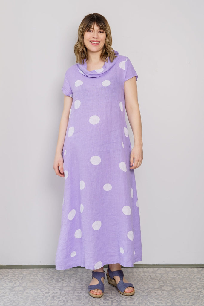 Lilla Linen Dot Dress - Linen Luv - The Wardrobe