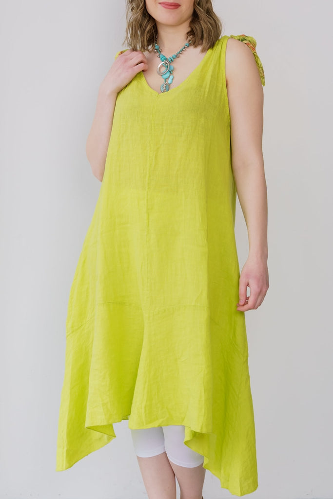 Lola Linen Dress (One-Size) - Fashion Sense - The Wardrobe