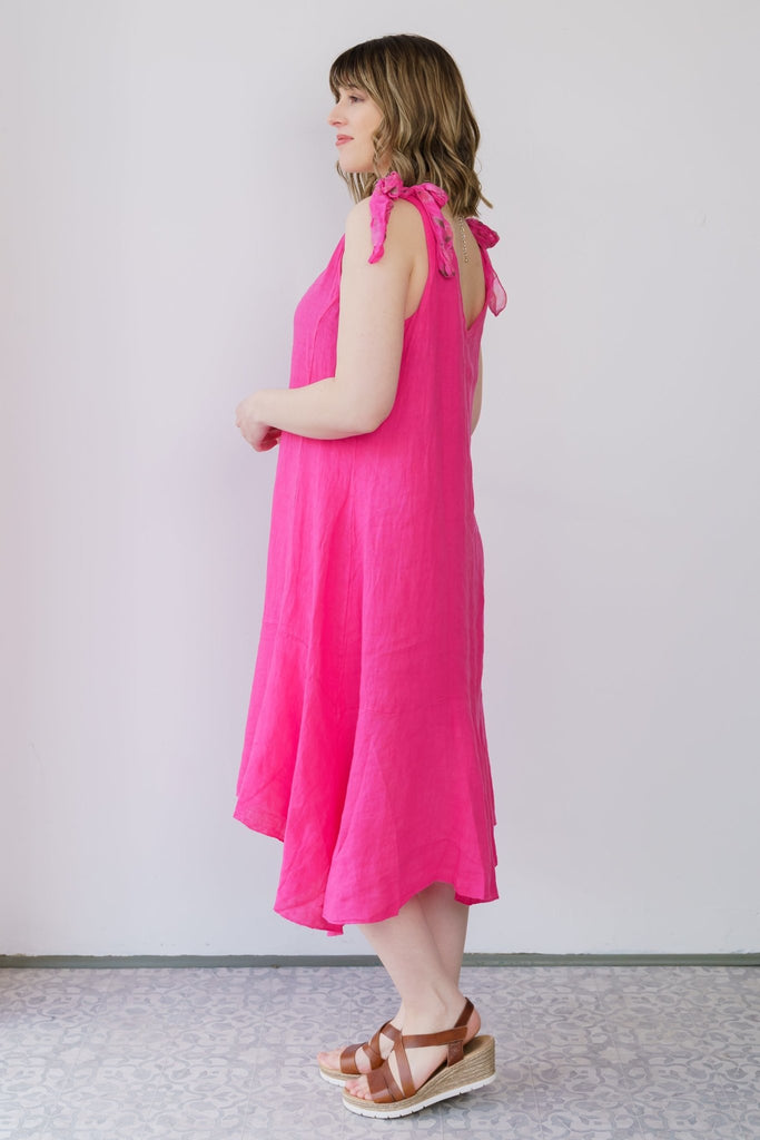 Lola Linen Dress (One-Size) - Fashion Sense - The Wardrobe
