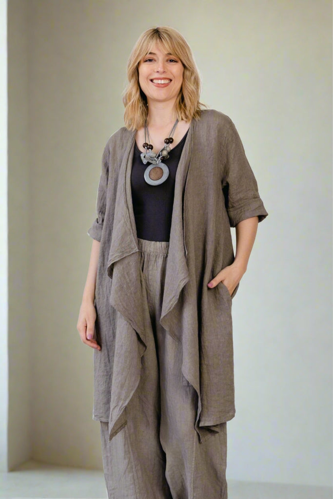 Lolo Linen Jacket (One-Size) - The Wardrobe - The Wardrobe