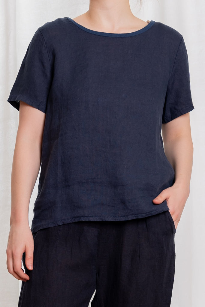 Milano Linen T-Shirt - M Made in Italy - The Wardrobe
