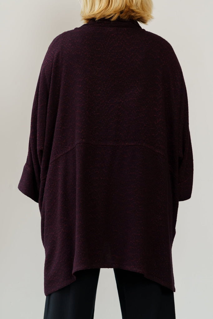Oversize Cowl Tunic - Garnet - Dairi - The Wardrobe