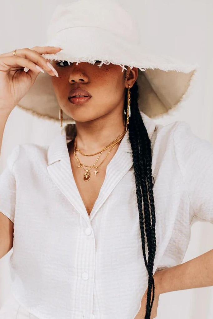 Paola - Gold Layered Star Necklace - WellDunn - The Wardrobe