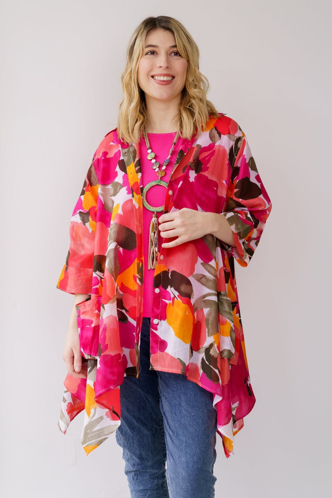 Paradise Cotton Tunic - Orange Fashion - The Wardrobe