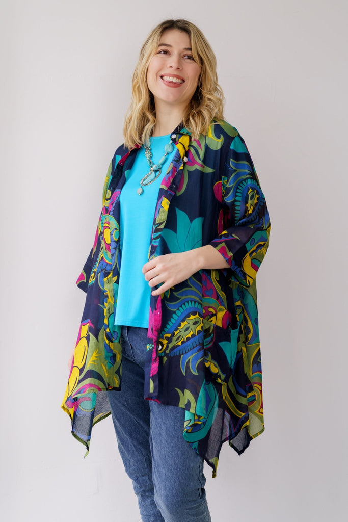 Paradise Cotton Tunic - Orange Fashion - The Wardrobe