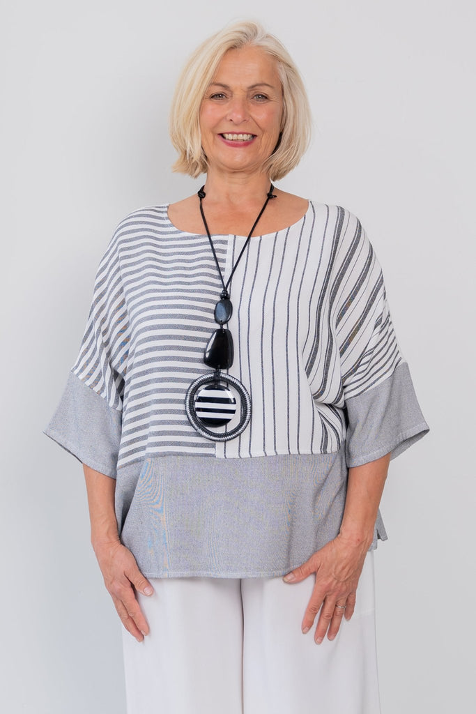 Printed Top - White Combo - Dairi - The Wardrobe