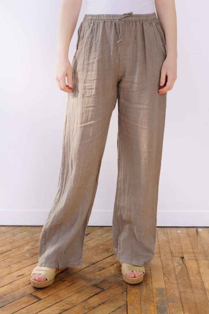Quinn Linen Pant - M Made in Italy - The Wardrobe