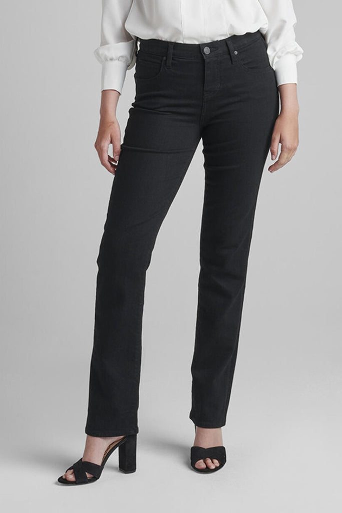 Ruby Mid Rise Straight Leg Jeans - Black - Jag Jeans - The Wardrobe