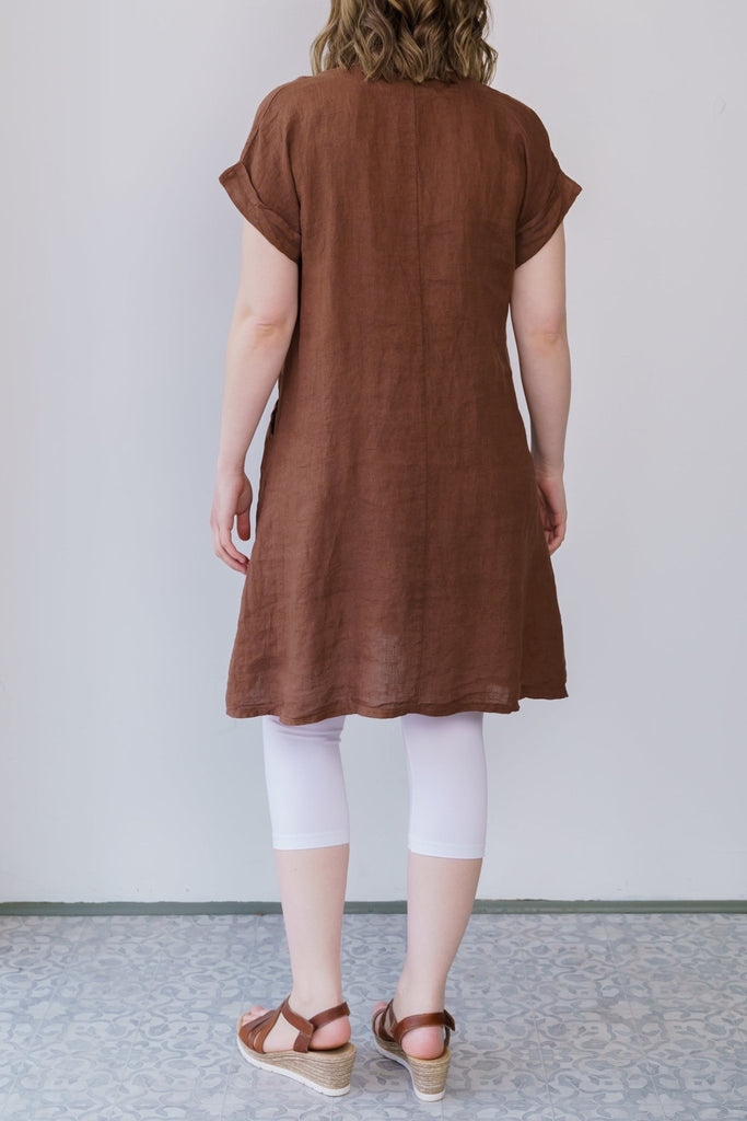 Sicily Linen Dress (One-Size) - Fashion Sense - The Wardrobe