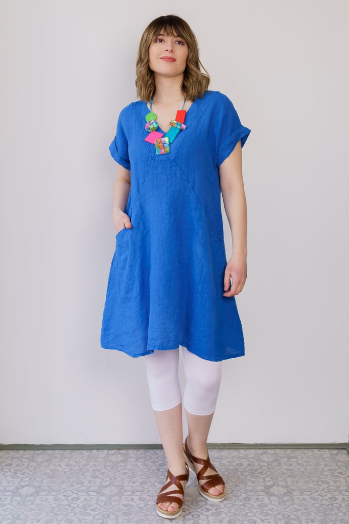 Sicily Linen Dress (One-Size) - Fashion Sense - The Wardrobe