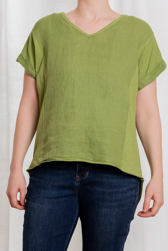 Siena Cotton/Linen T-Shirt - M Made in Italy - The Wardrobe
