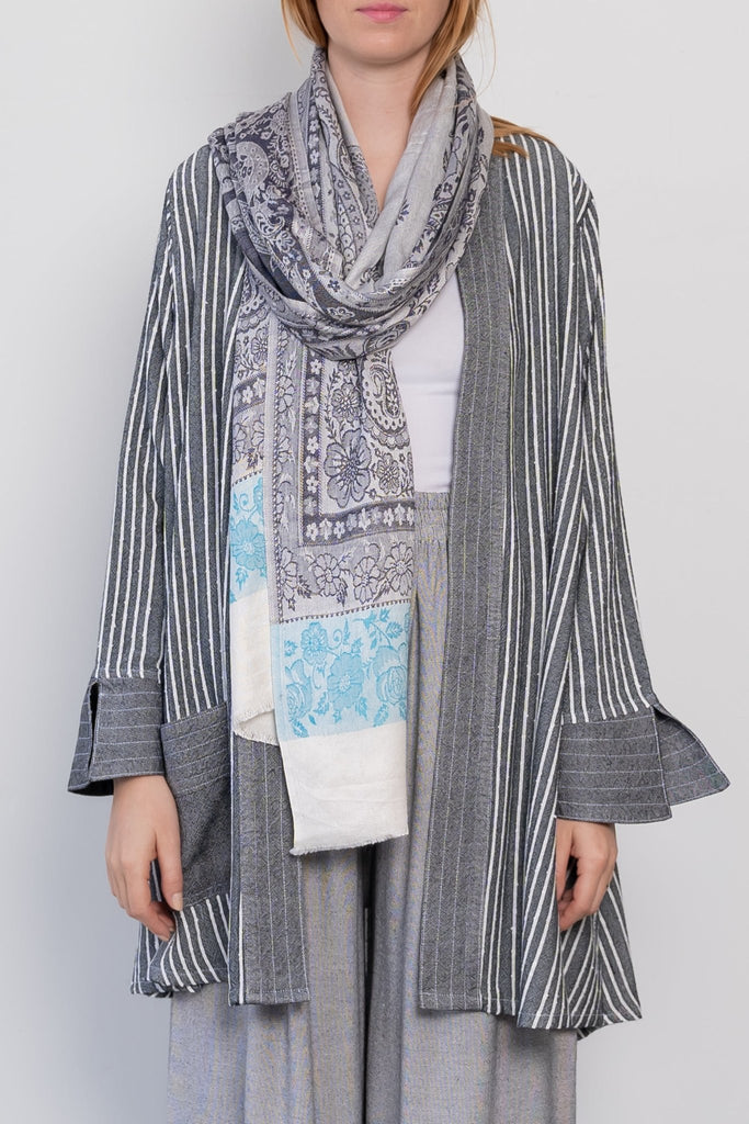Stripe Cardigan - Grey - Dairi - The Wardrobe