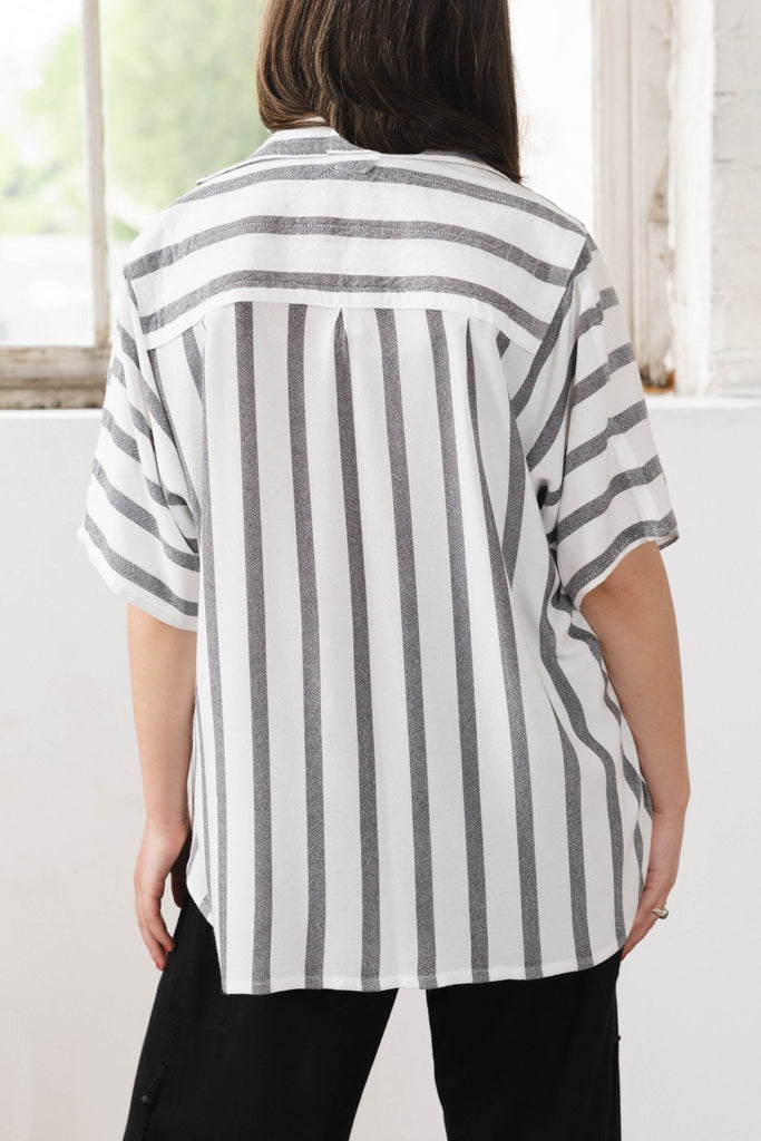 Stripe Shirt - White - Dairi - The Wardrobe