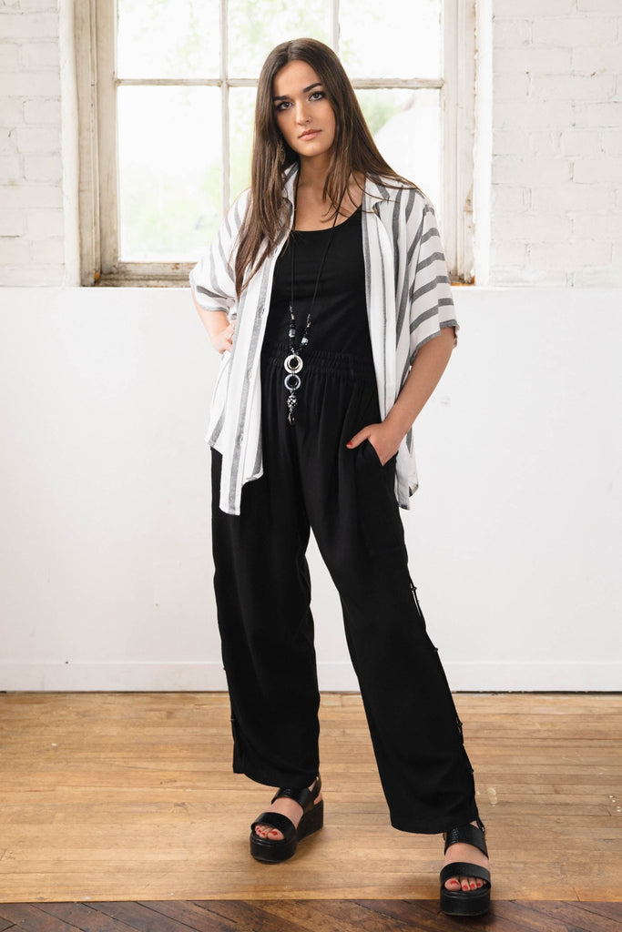 Stripe Shirt - White - Dairi - The Wardrobe