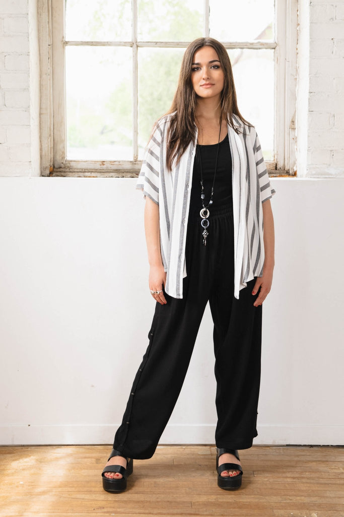 Stripe Shirt - White - Dairi - The Wardrobe