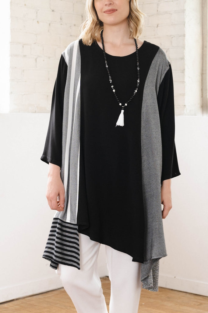 Stripe Tunic - Black - Dairi - The Wardrobe