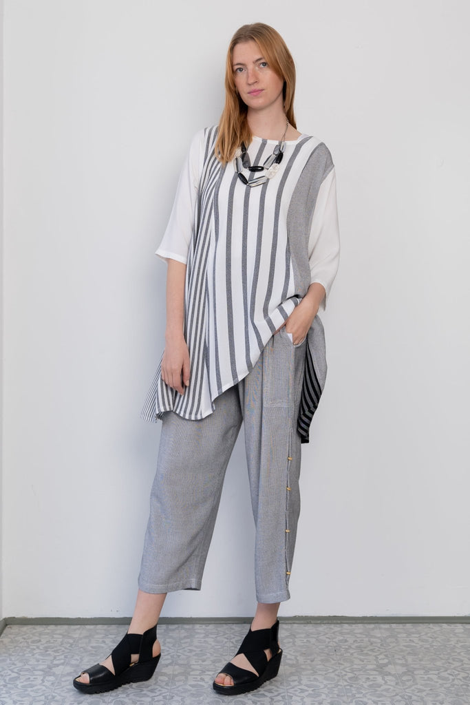 Stripe Tunic - White - Dairi - The Wardrobe