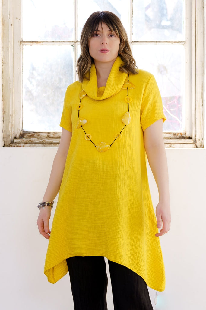 Sunshine Cowl Tunic - M Made in Italy - The Wardrobe