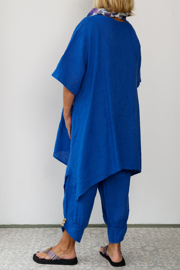 Tess Linen Tunic - Made in Italy - The Wardrobe