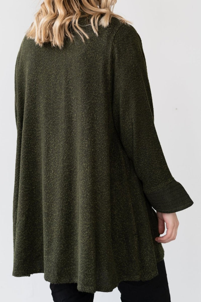 Textured Cardigan - Juniper Green - Dairi - The Wardrobe