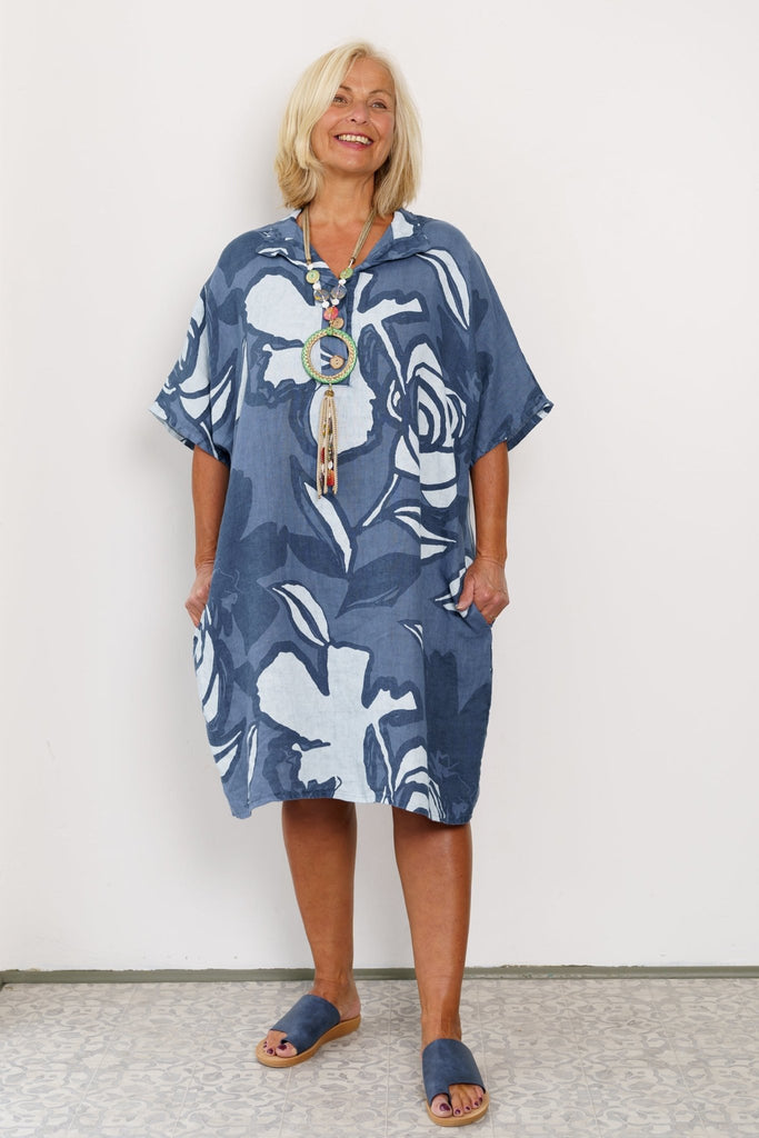 Vera Linen Tunic - Made in Italy - The Wardrobe
