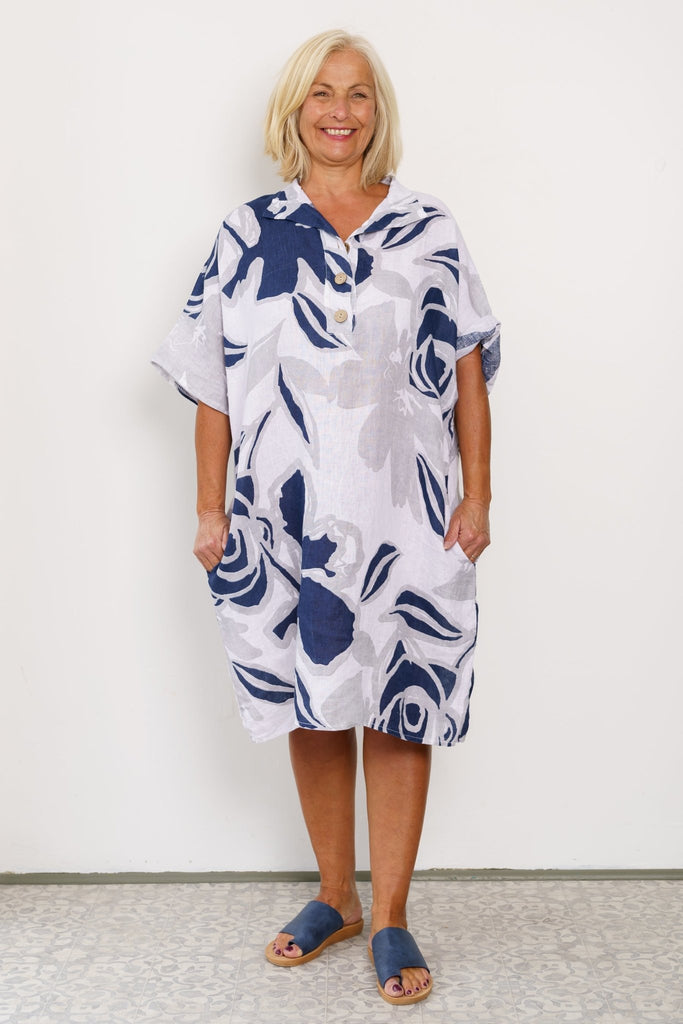 Vera Linen Tunic - Made in Italy - The Wardrobe