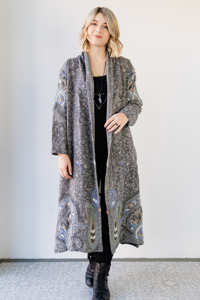 Wool Long Jacket - Alana - BaBa Imports - The Wardrobe