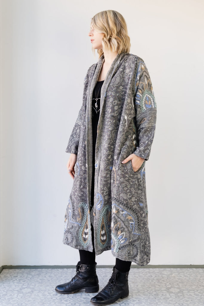Wool Long Jacket - Alana - BaBa Imports - The Wardrobe