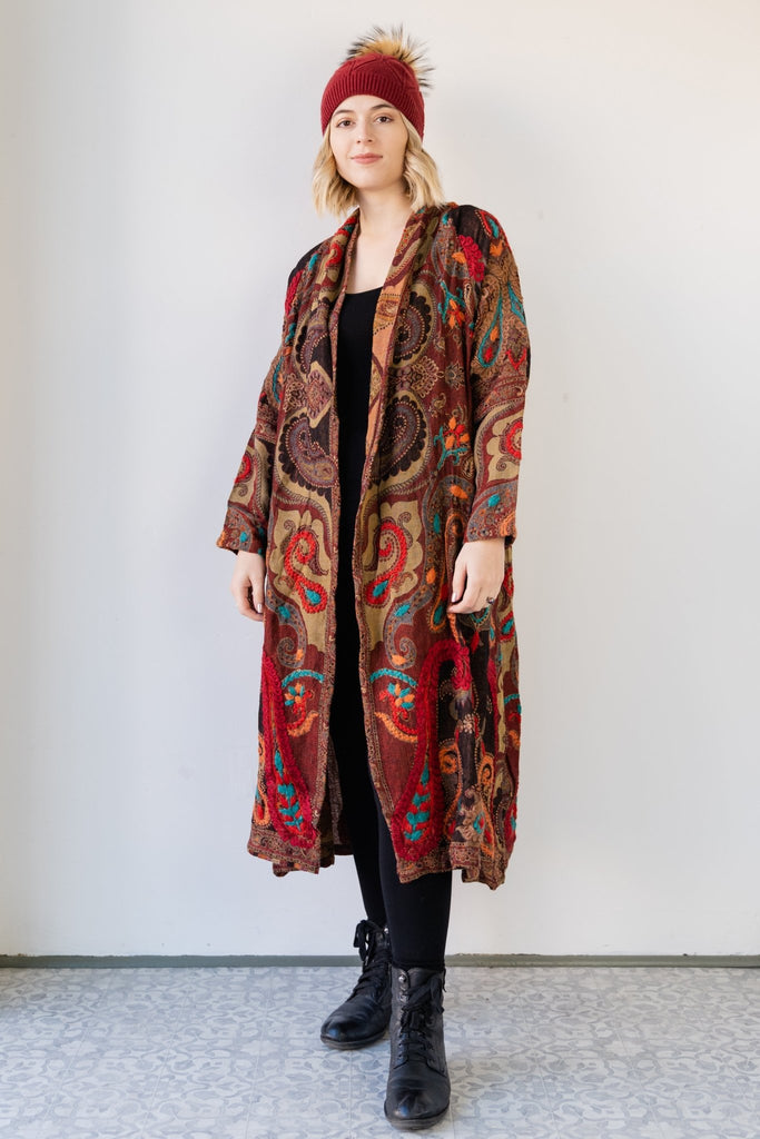 Wool Long Jacket - Este - BaBa Imports - The Wardrobe