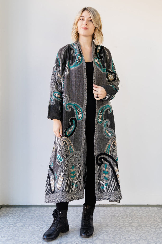 Wool Long Jacket - Tegan - BaBa Imports - The Wardrobe