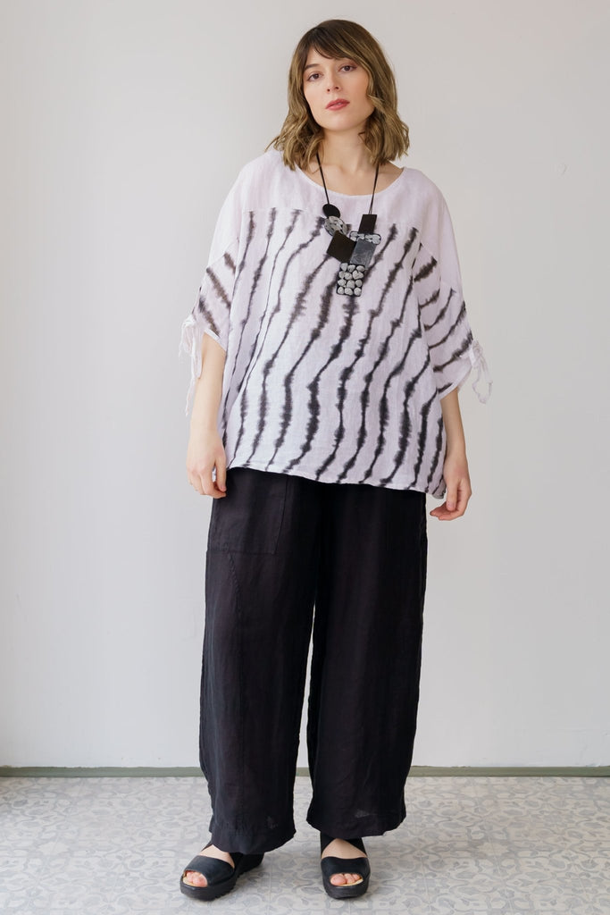Zoe Linen Top (One-Size) - Fashion Sense - The Wardrobe